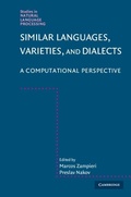 Cover: Similar Languages, Varieties, and Dialects - Cambridge University Press