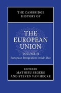Cover: Cambridge History of the European Union: Volume 2, European Integration Inside-Out - Cambridge University Press