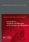 Cover: Ursula Peters: Vasallit&auml;t und &Ouml;konomie in der Literatur des Mittelalters - Erich Schmidt Verlag