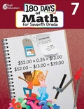 Cover: 180 Days (TM): Math for Seventh Grade - Shell Educational Publishing