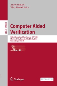 Enlarge image Cover: Computer Aided Verification - Springer
