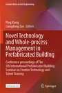 Cover: Novel Technology and Whole-Process Management in Prefabricated Building - Springer
