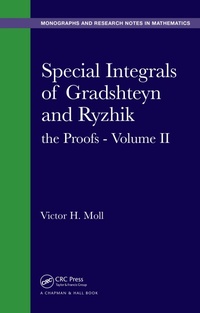 Enlarge image Cover: Special Integrals of Gradshteyn and Ryzhik - Chapman and Hall