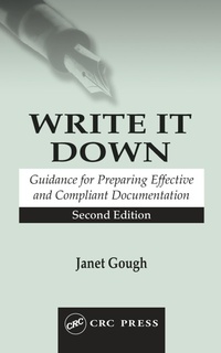Enlarge image Cover: Write It Down - CRC Press