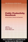 Cover: Public Productivity Handbook - CRC Press