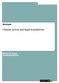 Cover: Climate action and legal foundations - GRIN Verlag