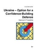 Cover: Ukraine - Option for a Confidence-Building Defence - Lit Verlag