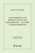 Bild: Manuskripte zur Konstitution von Raumdingen - aus den D-Manuskripten - Springer