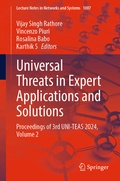 Cover: Universal Threats in Expert Applications and Solutions - Springer