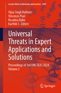 Cover: Universal Threats in Expert Applications and Solutions - Springer