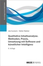 Bild: Qualitative Inhaltsanalyse. Methoden, Praxis, Umsetzung mit Software und k&uuml;nstlicher Intelligenz - Beltz eBook