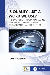 Abbildung von: Is Quality Just a Word We Use? - CRC Press