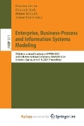 Cover: Enterprise, Business-Process and Information Systems Modeling - Springer
