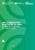 Cover: Uso y la repercusion de los textos del Codex - Food & Agriculture Organization of the United Nations (FAO)