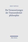 Cover: Die Voraussetzungen der Transzendentalphilosophie - Mohr Siebeck