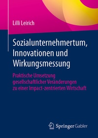 Abbildung von: Sozialunternehmertum, Innovationen und Wirkungsmessung - Springer Gabler