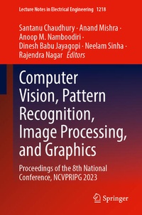Enlarge image Cover: Computer Vision, Pattern Recognition, Image Processing, and Graphics - Springer