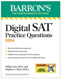 Enlarge image Cover: Digital SAT Practice Questions, Fourth Edition: More than 800 Questions for Digital SAT Prep + Tips + Online Practice (2026) - Barrons Educational Services