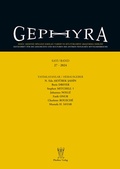 Cover: Gephyra 27, 2024 - Phoibos Verlag