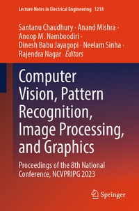 Enlarge image Cover: Computer Vision, Pattern Recognition, Image Processing, and Graphics - Springer