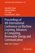 Cover: Proceedings of 4th International Conference on Machine Learning, Advances in Computing, Renewable Energy and Communication - Springer