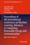 Cover: Proceedings of 4th International Conference on Machine Learning, Advances in Computing, Renewable Energy and Communication - Springer