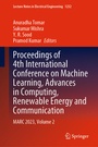 Cover: Proceedings of 4th International Conference on Machine Learning, Advances in Computing, Renewable Energy and Communication - Springer