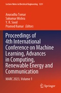 Cover: Proceedings of 4th International Conference on Machine Learning, Advances in Computing, Renewable Energy and Communication - Springer