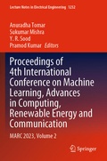Cover: Proceedings of 4th International Conference on Machine Learning, Advances in Computing, Renewable Energy and Communication - Springer