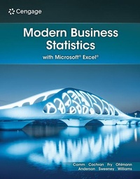 Enlarge image Cover: Modern Business Statistics with Microsoft (R) Excel (R) - South-Western College Publishing