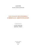 Cover: Les usages du possible - Peeters Publishers