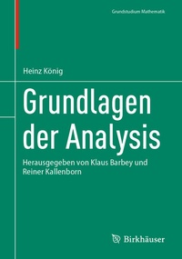 Abbildung von: Grundlagen der Analysis - Birkhäuser