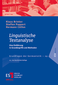 Abbildung von: Linguistische Textanalyse - Erich Schmidt Verlag