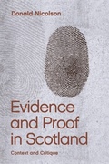 Cover: Evidence and Proof in Scotland - Edinburgh University Press