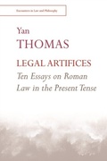 Cover: Legal Artifices: Ten Essays on Roman Law in the Present Tense - Edinburgh University Press