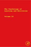 Bild: The Psychology of Learning and Motivation: Volume 53 - Academic Press