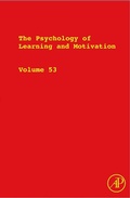 Cover: The Psychology of Learning and Motivation - Academic Press