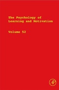 Cover: The Psychology of Learning and Motivation - Academic Press