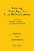 Cover: Enforcing Private Regulation in the Platform Economy - Mohr Siebeck