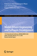 Cover: Model-Driven Engineering and Software Development - Springer