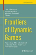 Cover: Frontiers of Dynamic Games - Birkh&auml;user