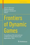 Cover: Frontiers of Dynamic Games - Birkh&auml;user