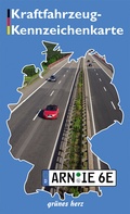 Abbildung von: Kraftfahrzeug-Kennzeichenkarte - grünes herz