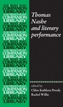 Cover: Thomas Nashe and Literary Performance - Manchester University Press