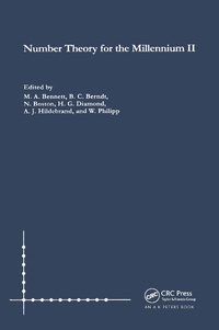 Abbildung von: Number Theory for the Millennium II - A K PETERS