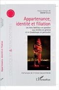Cover: Appartenance, identit&eacute; et filiation - Editions L'Harmattan