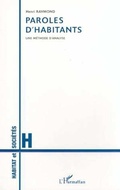 Cover: PAROLES D'HABITANTS - Editions L'Harmattan