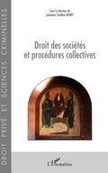 Cover: Droit des soci&eacute;t&eacute;s et proc&eacute;dures collectives - Editions L'Harmattan