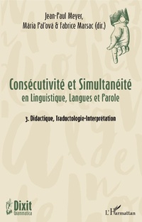 Enlarge image Cover: Consécutivité et Simultanéité - Editions L'Harmattan