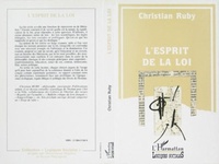Enlarge image Cover: L'esprit de la loi - Editions L'Harmattan